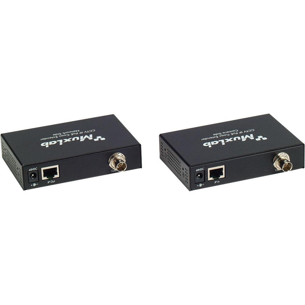 MuxLab LongReach CCTV IP PoE Extender Kit for 30W Camera