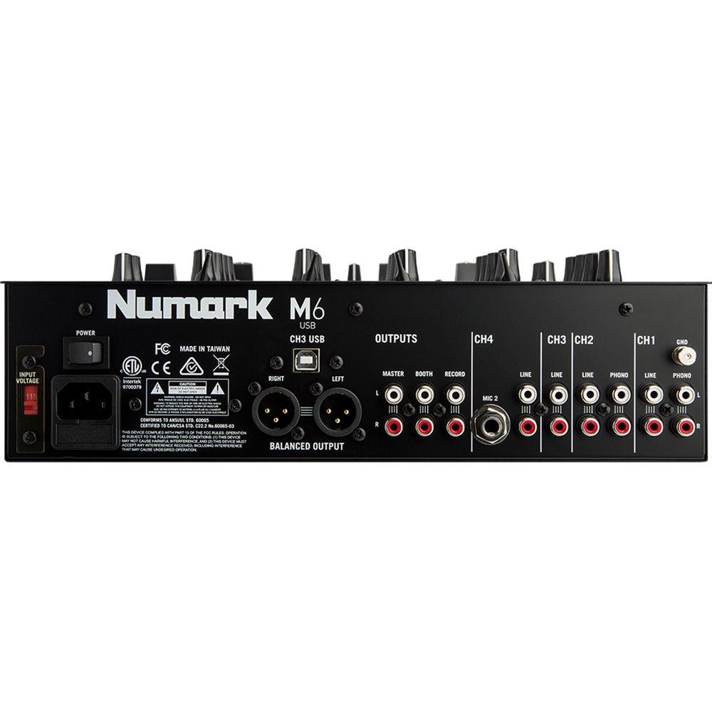 Numark M6 USB 4-Channel USB DJ Mixer