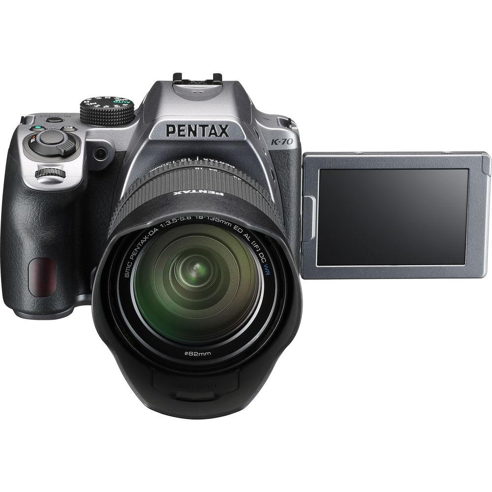 Pentax K-70 DSLR Camera with 18-135mm Lens