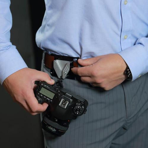 ProMediaGear SH1-PBX3 Belt Holster with Sphere and Universal Plate for DSLR and Mirrorless Cameras