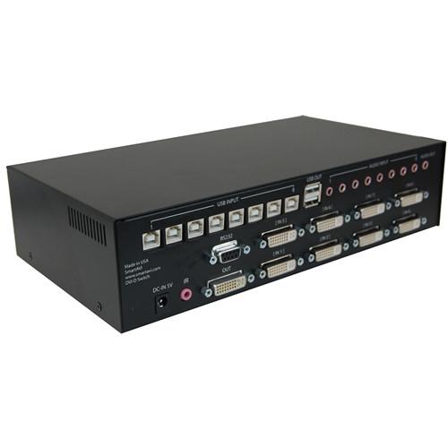 Smart-AVI DVN-8Pro 8-Port DVI-D KVM Switch with USB 2.0 Sharing