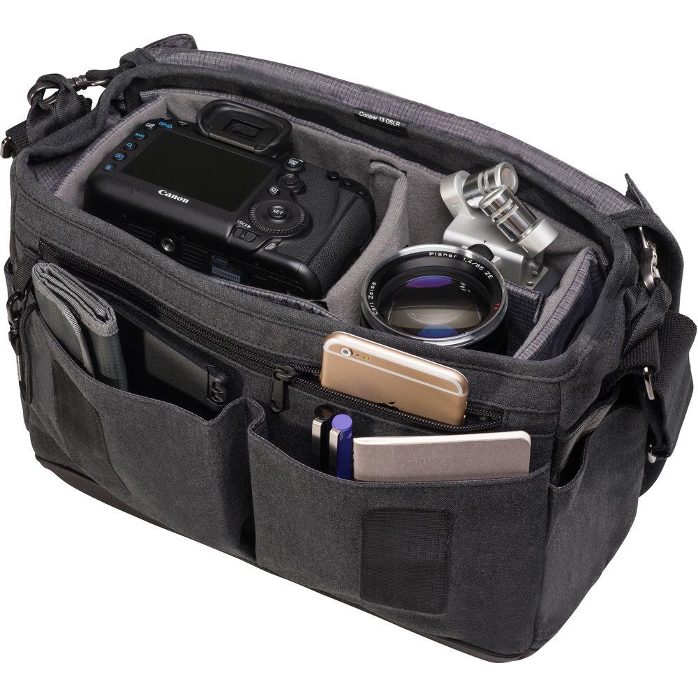 Tenba Cooper 13 DSLR Messenger Bag with Leather Accents