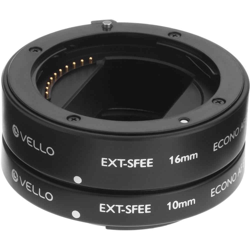 Vello EXT-SFEE Econo Auto Focus Extension Tube Set for Sony E-Mount Lenses