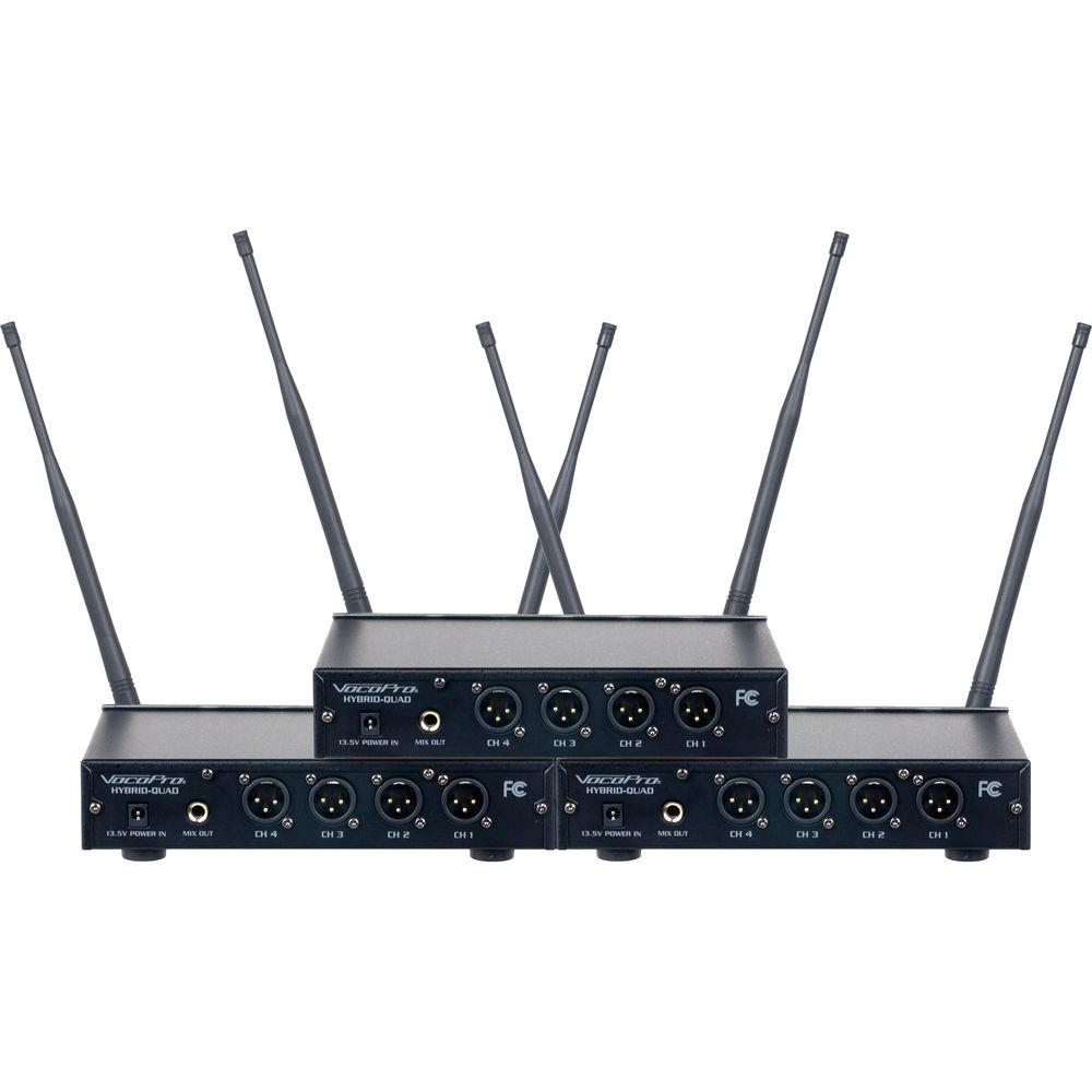 VocoPro Digital-Play-12 12-Channel UHF Digital System with Headset & Lavalier Mics