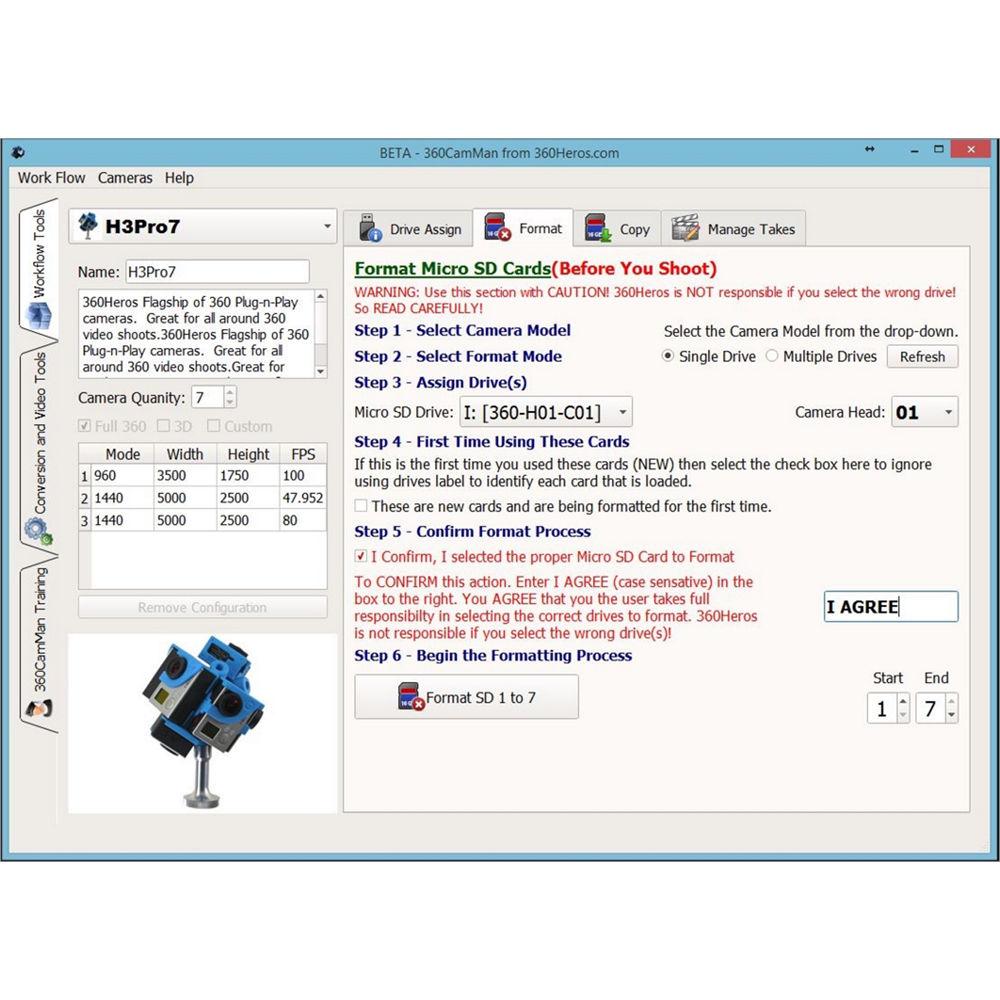 360RIZE 360CamMan V2 VR Media Management Software