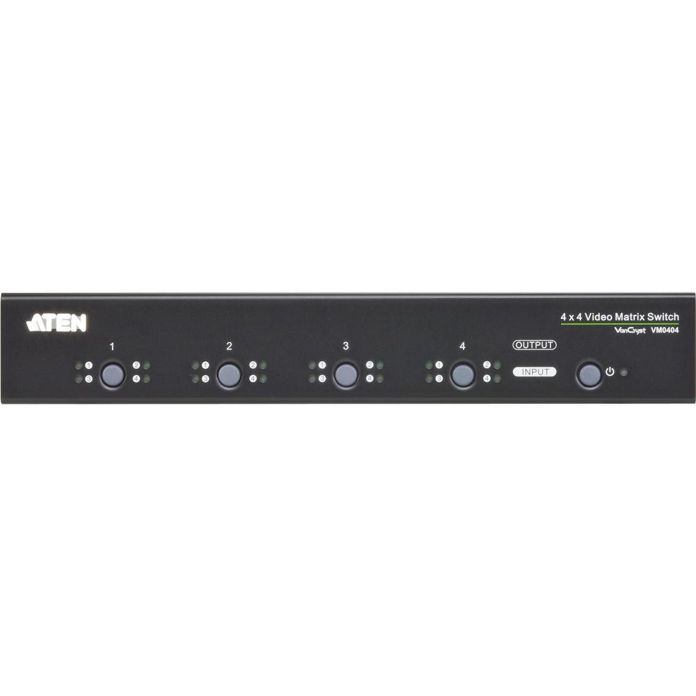 ATEN VM0404 4 x 4 Video Matrix Switch with Audio