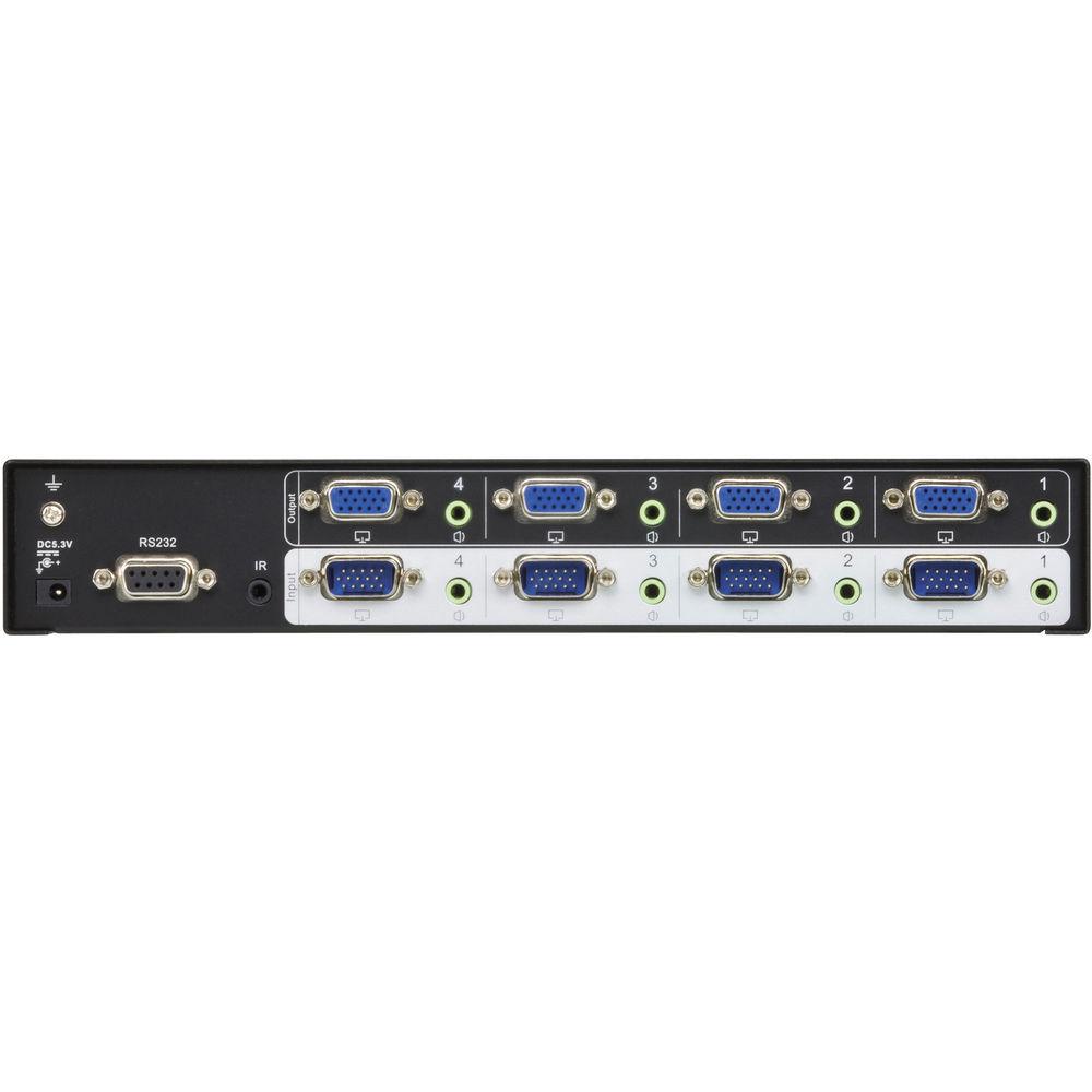 ATEN VM0404 4 x 4 Video Matrix Switch with Audio