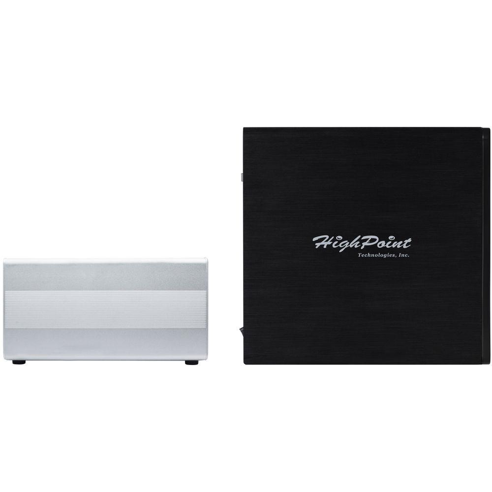 HighPoint RocketStor 6324LS 4-Bay JBOD Solution with Thunderbolt 2 Adapter