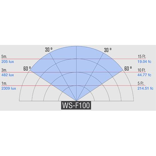 ikan White Star WS-F100 4" Daylight Fresnel 100W LED Light