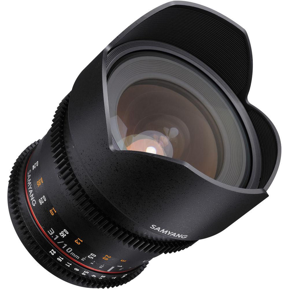 Samyang 10mm T3.1 VDSLR Lens with Canon EOS Mount