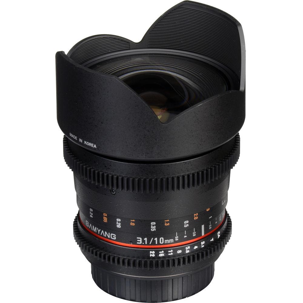 Samyang 10mm T3.1 VDSLR Lens with Canon EOS Mount