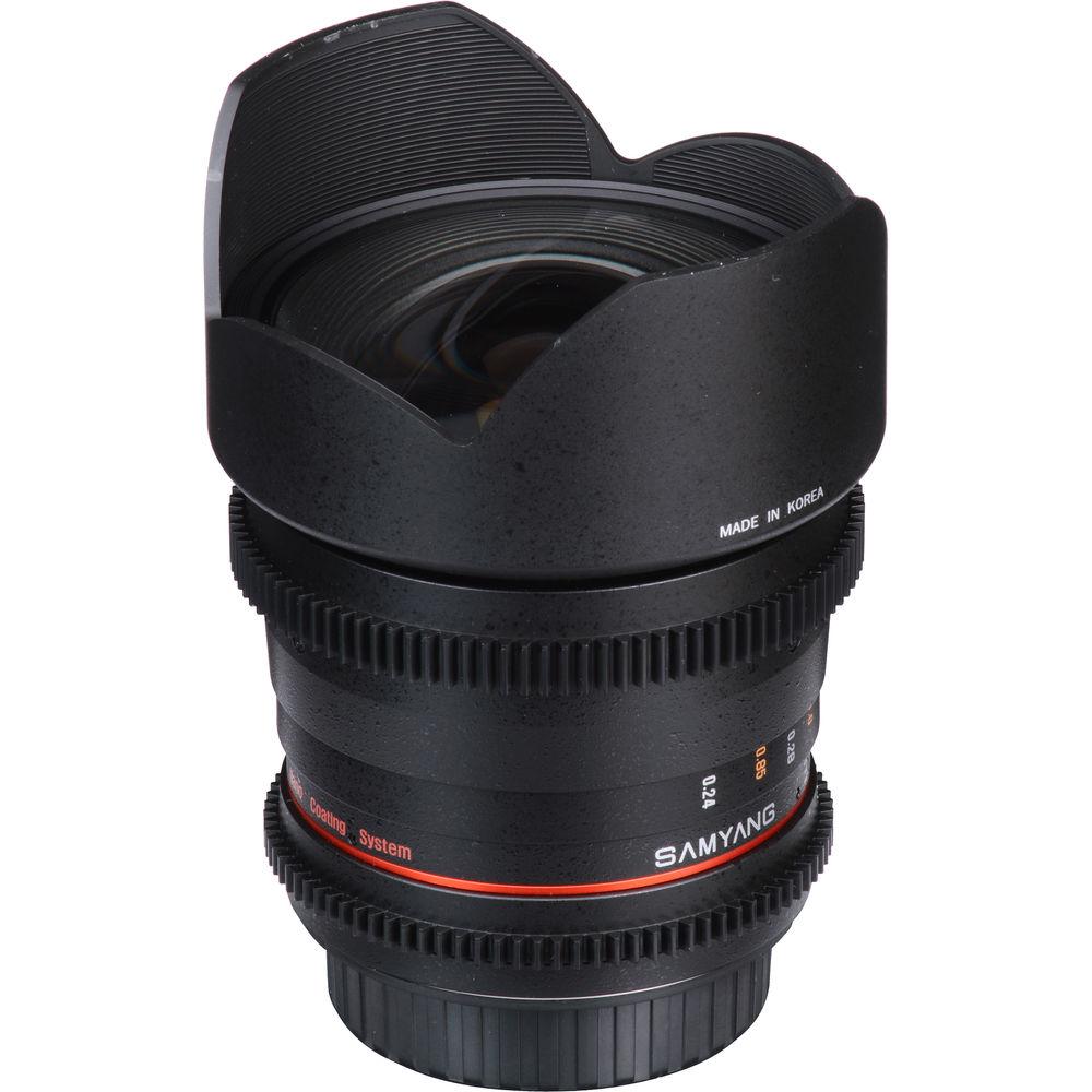 Samyang 10mm T3.1 VDSLR Lens with Canon EOS Mount