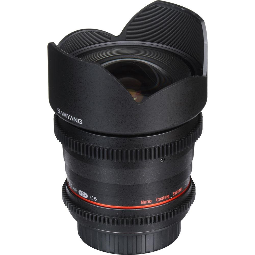 Samyang 10mm T3.1 VDSLR Lens with Canon EOS Mount