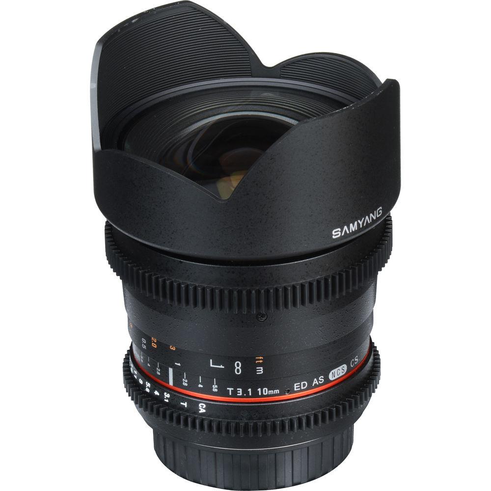 Samyang 10mm T3.1 VDSLR Lens with Canon EOS Mount