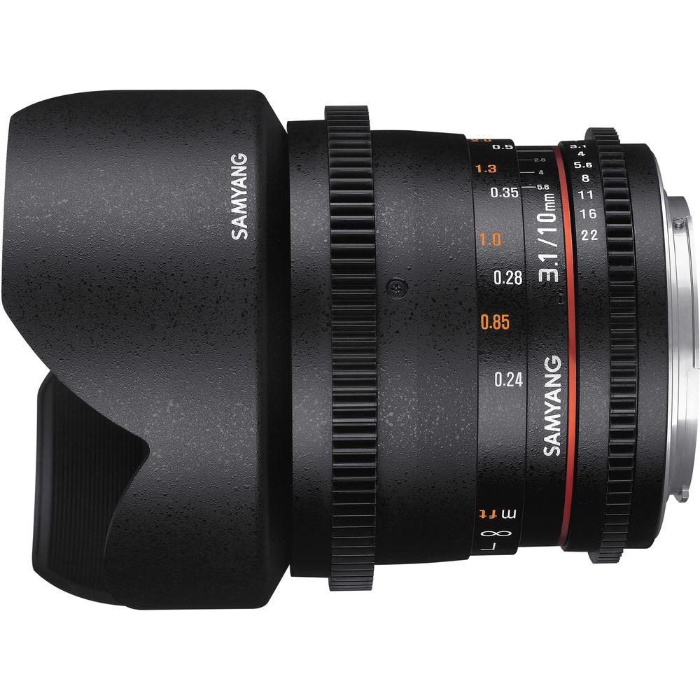 Samyang 10mm T3.1 VDSLR Lens with Sony Alpha Mount