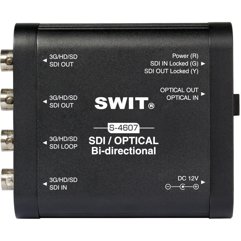 SWIT Portable Bi-Directional SDI to from Optical Fiber Converter