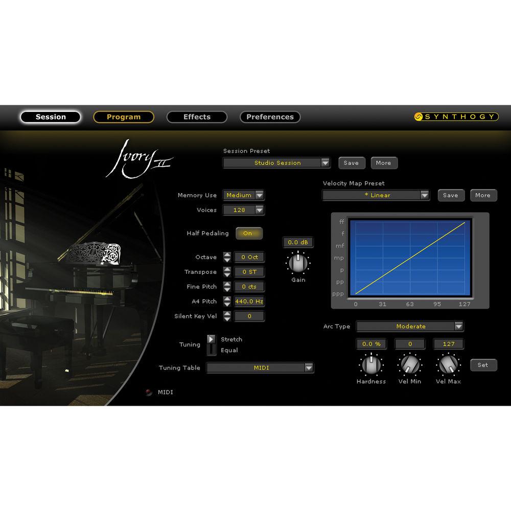 Synthogy Ivory II Grand Pianos Upgrade - Virtual Instrument