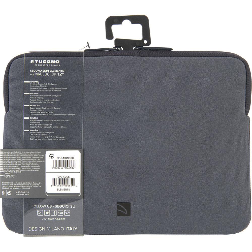 Tucano Elements Case in Neoprene & Nylon for 12" MacBook