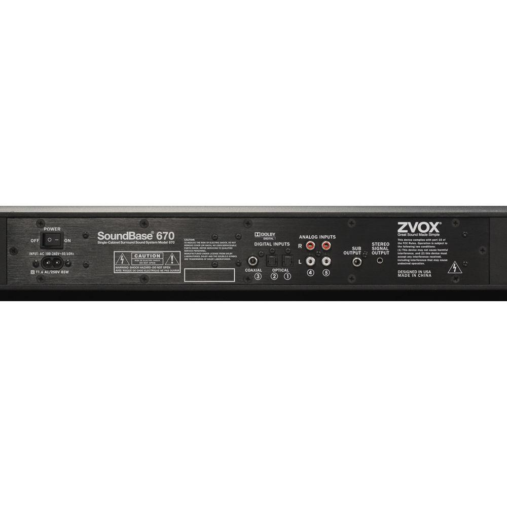 ZVOX SoundBase 670 105W Soundbar System