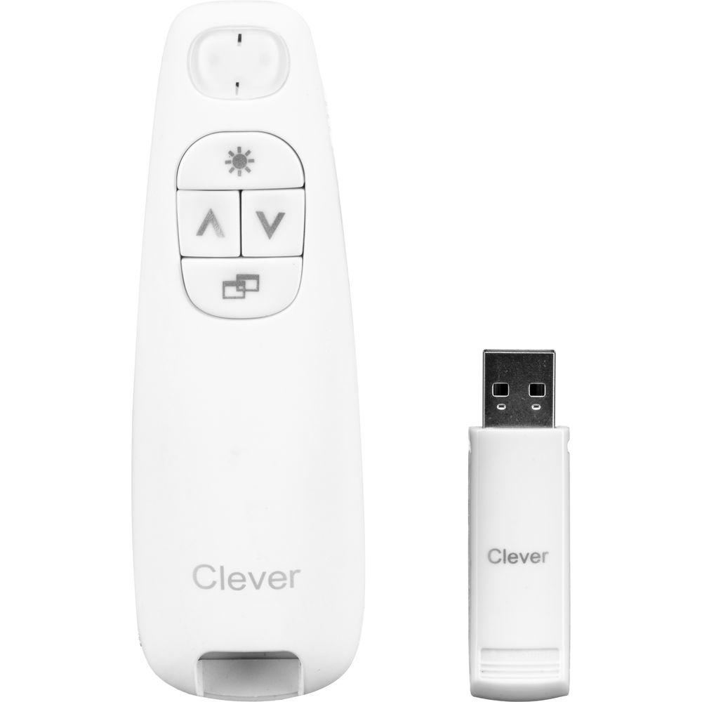 Clever C748 Wireless Presenter with Red Laser Pointer, Clever, C748, Wireless, Presenter, with, Red, Laser, Pointer