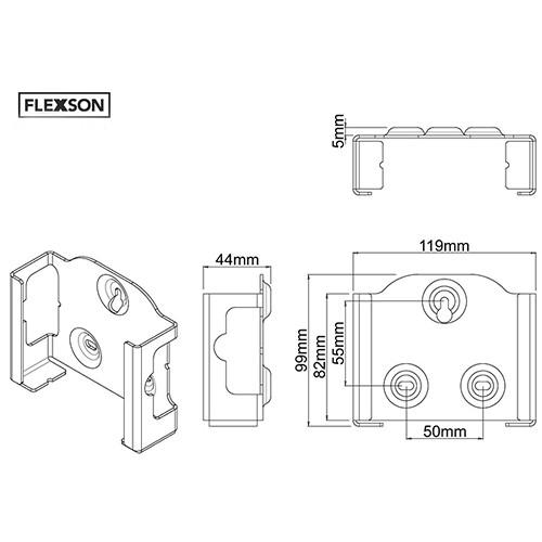 FLEXSON Wall Mount for Sonos BOOST