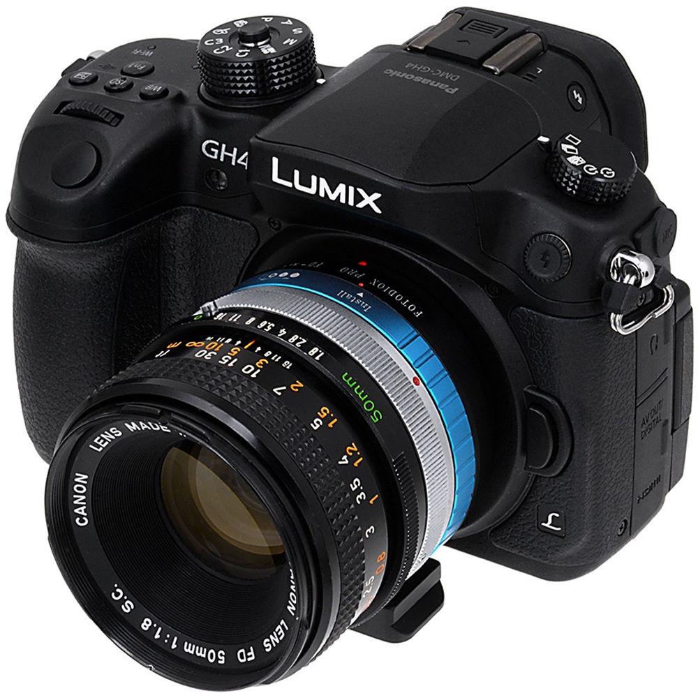 FotodioX Pro Lens Mount Adapter for Canon FD Mount Lens to Micro Four Thirds Mount Camera