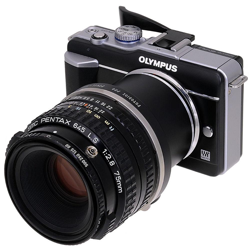FotodioX Pro Lens Mount Adapter for Pentax 645 Mount Lens to Micro Four Thirds Mount Camera