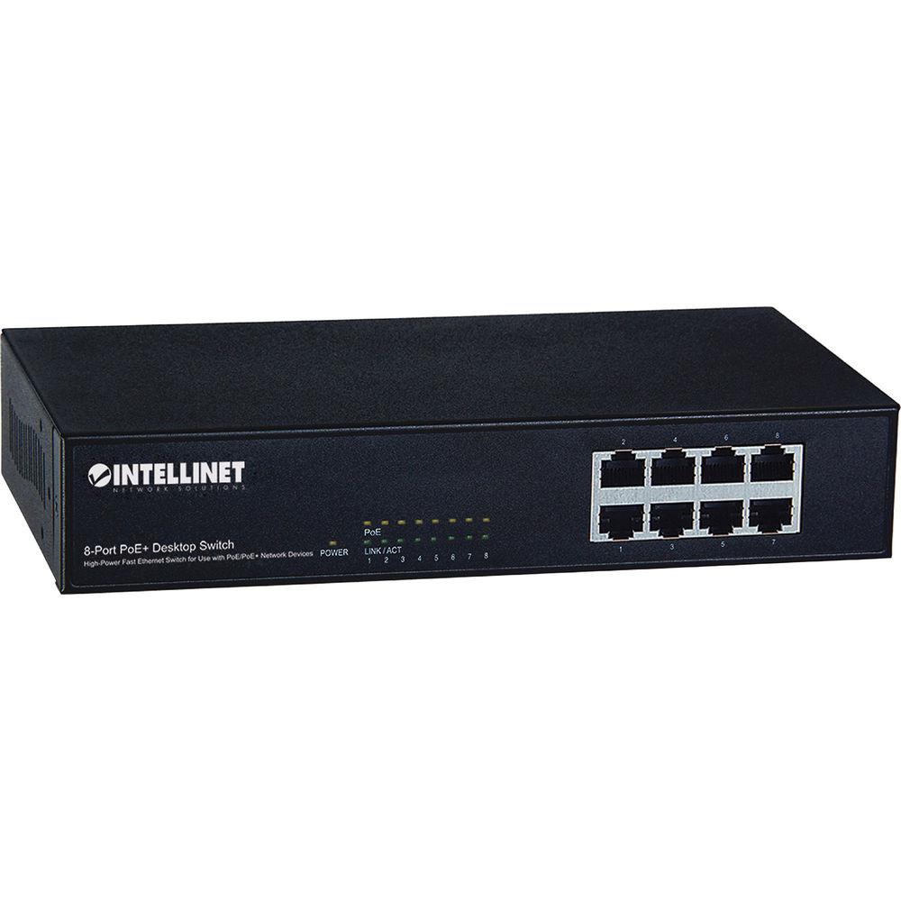 Intellinet 8-Port Fast Ethernet PoE Switch