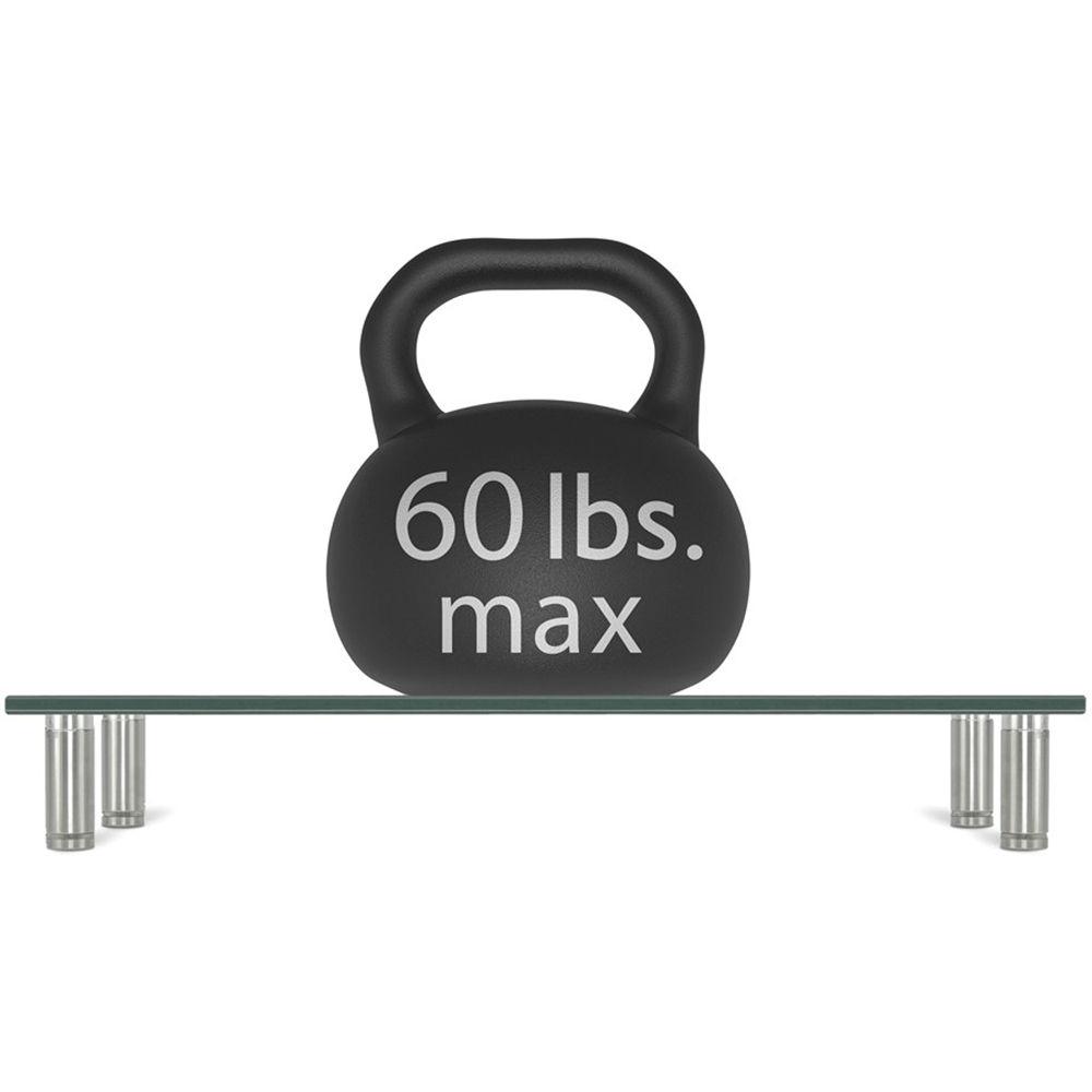 Mount-It! MI-7260 Glass and Aluminum Display Stand