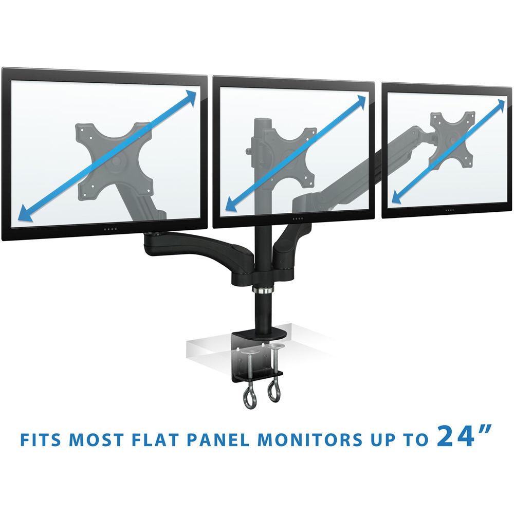 Mount-It! MI-763 Triple Spring Arm, Articulating Computer Monitor Desk Mount
