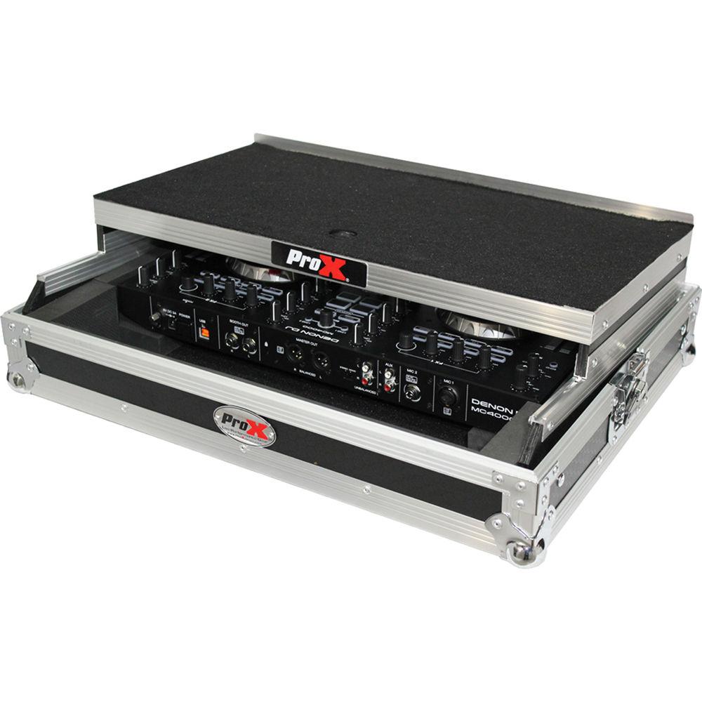 ProX Flight Case with Laptop Shelf for Denon DNMC4000 Digital Controller