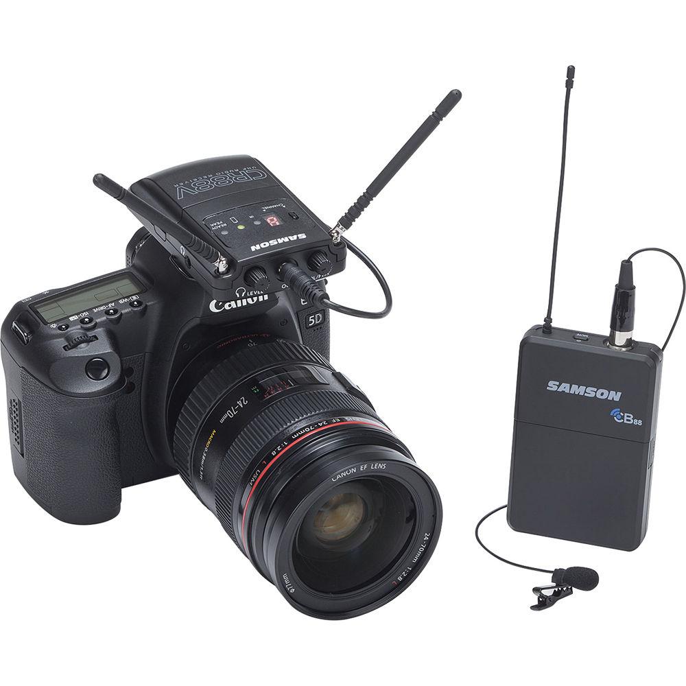 Samson Concert 88 Camera UHF Wireless Lavalier Mic System