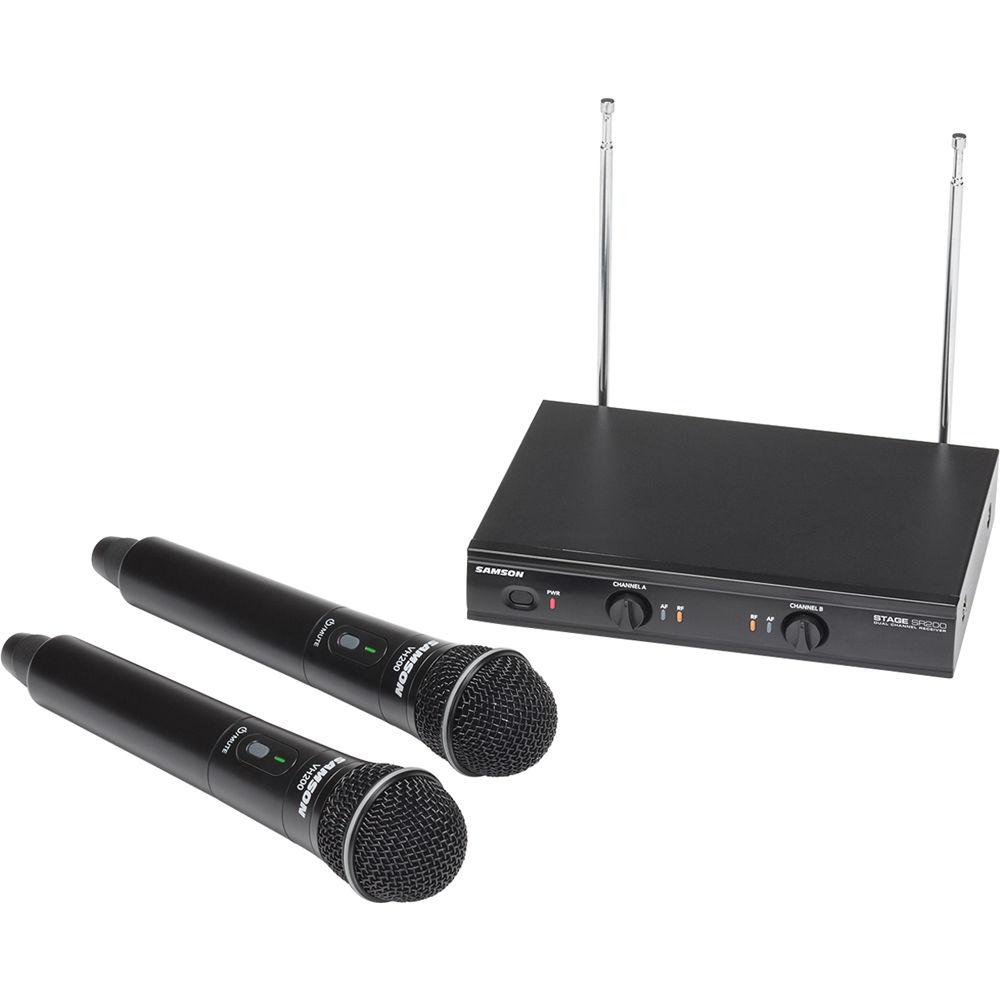 Samson Stage 200 Dual-Channel Handheld VHF Wireless System
