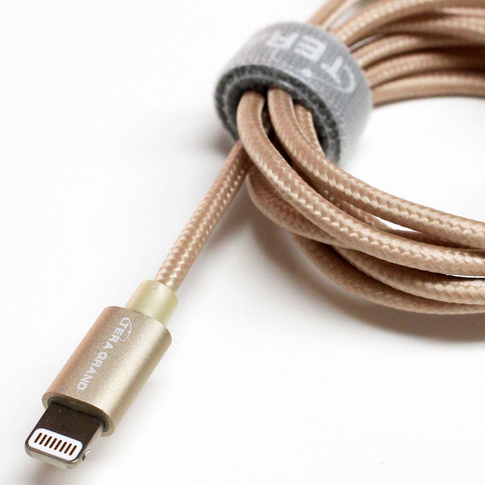 Tera Grand Apple MFi Lightning to USB Braided Cable with Aluminum Housing