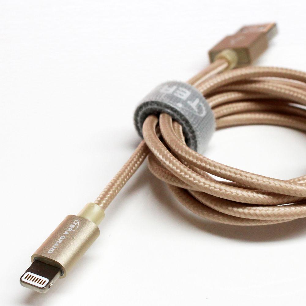 Tera Grand Apple MFi Lightning to USB Braided Cable with Aluminum Housing