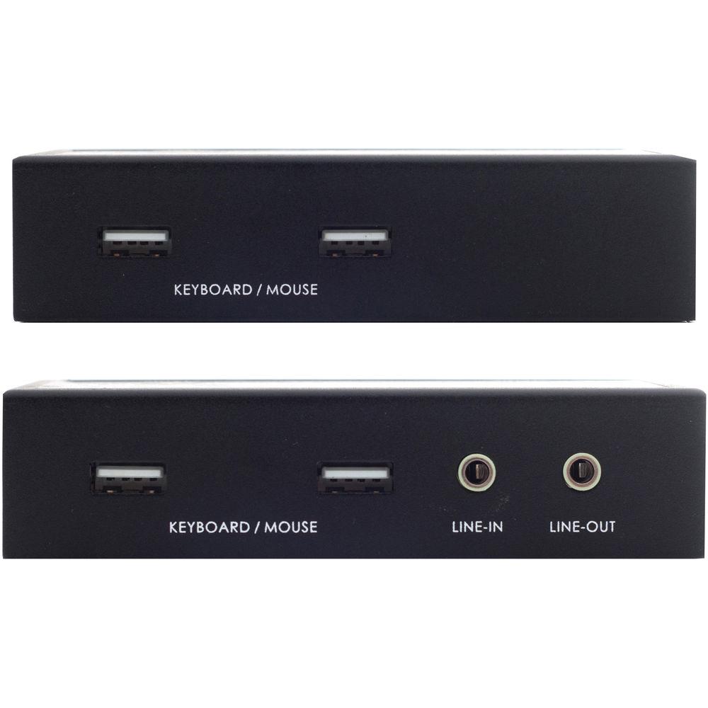 Apantac Single Port DVI-D USB over CATx KVM-1-ED Extender & KVM-1-RD Receiver Set