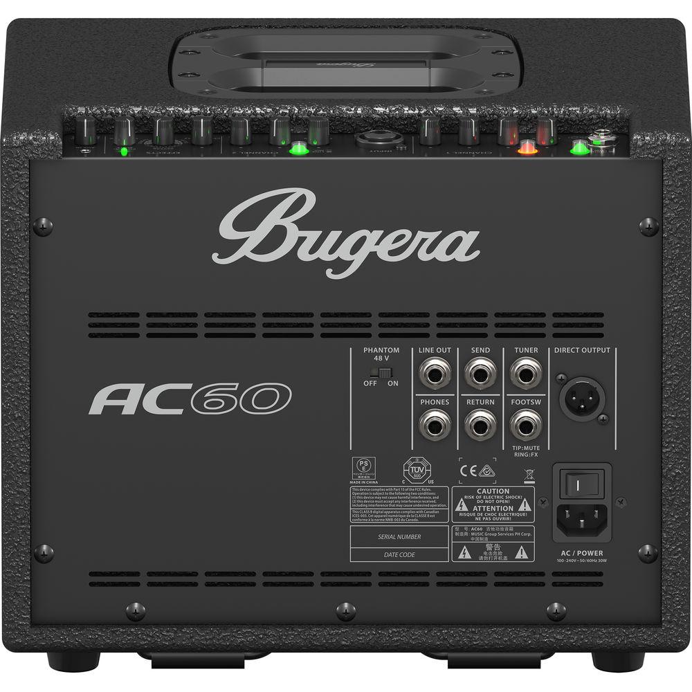 Bugera AC60 2-Channel Acoustic Instrument Combo Amplifier with Effects