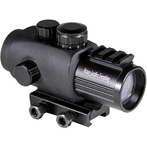 Firefield 3x30 Prismatic Sight with Red-Black Circle Dot Reticle, Lens Converter