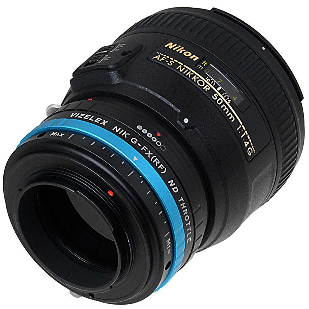 FotodioX Nikon F Lens to Fujifilm X-Mount Camera Vizelex ND Throttle Adapter