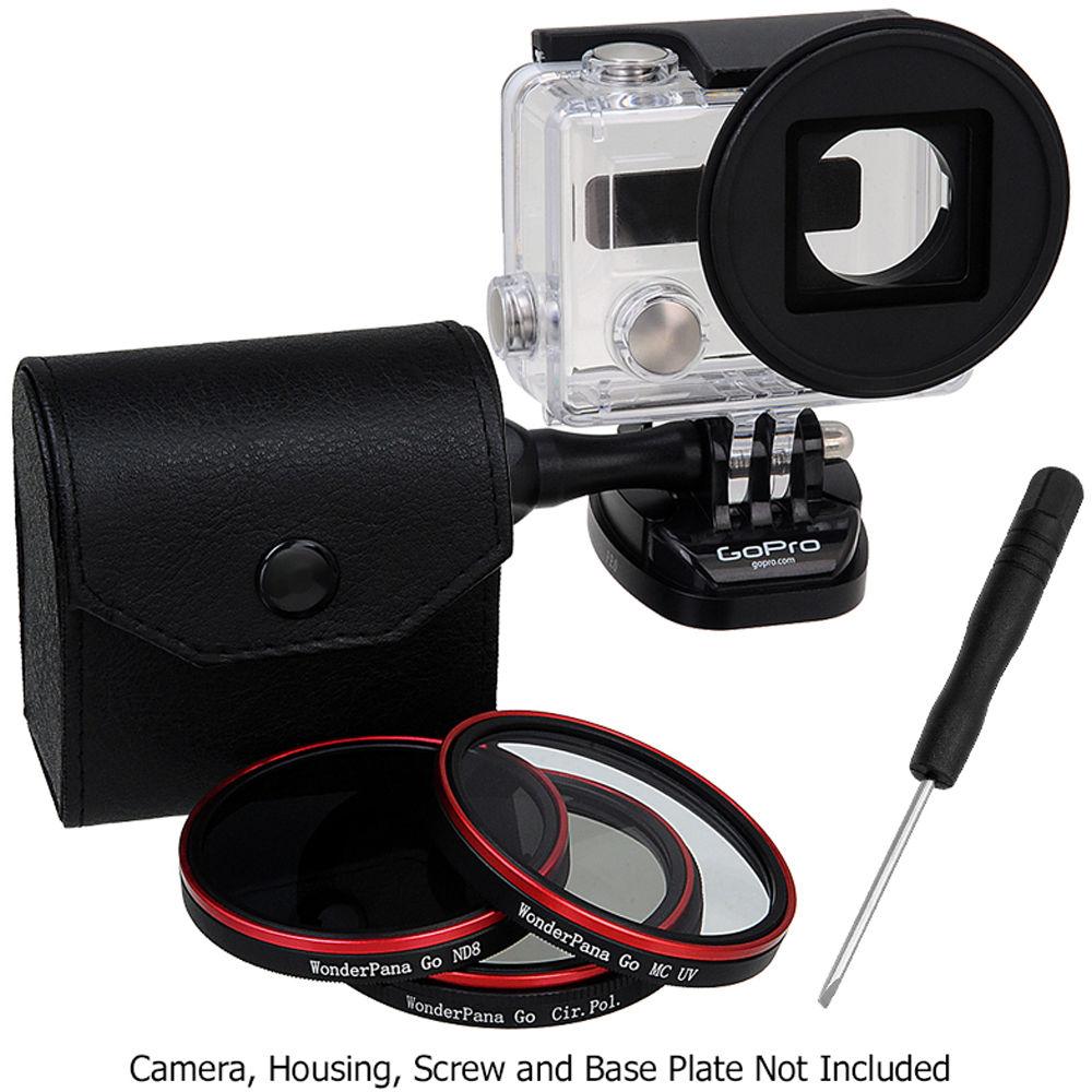 FotodioX Pro WonderPana Go H3 Standard GoTough Adapter & Filter Kit for GoPro HERO3 HERO4 Cameras