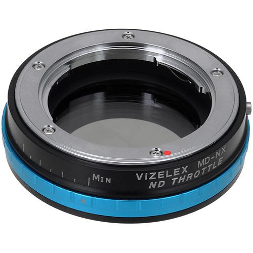 FotodioX Vizelex ND Throttle Minolta MD MC SR Rokkor Lens to Samsung NX Camera Lens Mount Adapter with Built-in Variable ND Filter