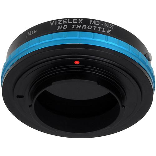 FotodioX Vizelex ND Throttle Minolta MD MC SR Rokkor Lens to Samsung NX Camera Lens Mount Adapter with Built-in Variable ND Filter