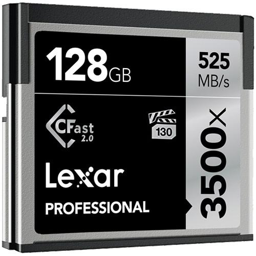 Lexar 128GB Professional 3500x CFast 2.0 Memory Card