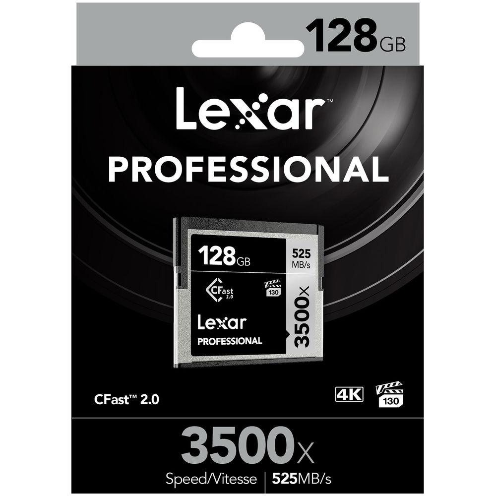 Lexar 128GB Professional 3500x CFast 2.0 Memory Card
