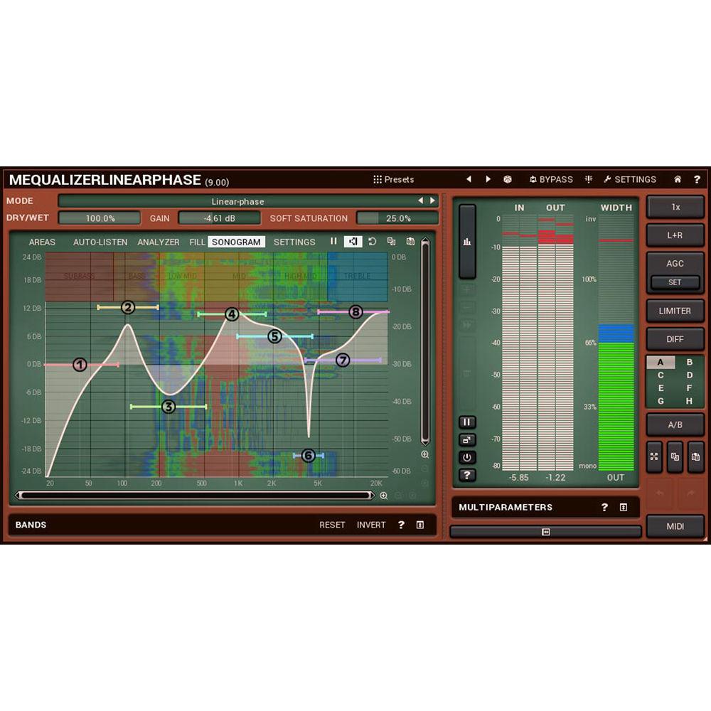 MeldaProduction MEqualizerLinearPhase - Linear Phase EQ Plug-In