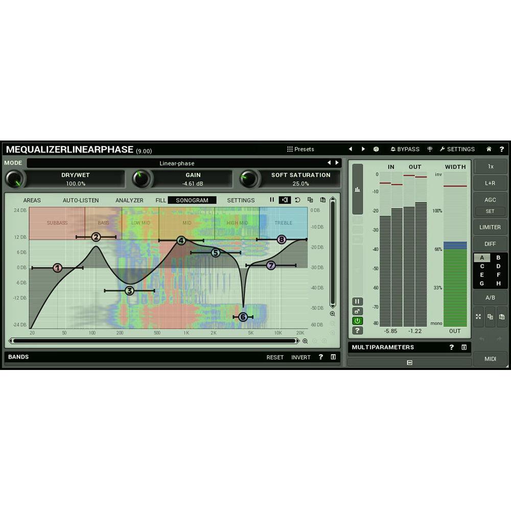 MeldaProduction MEqualizerLinearPhase - Linear Phase EQ Plug-In