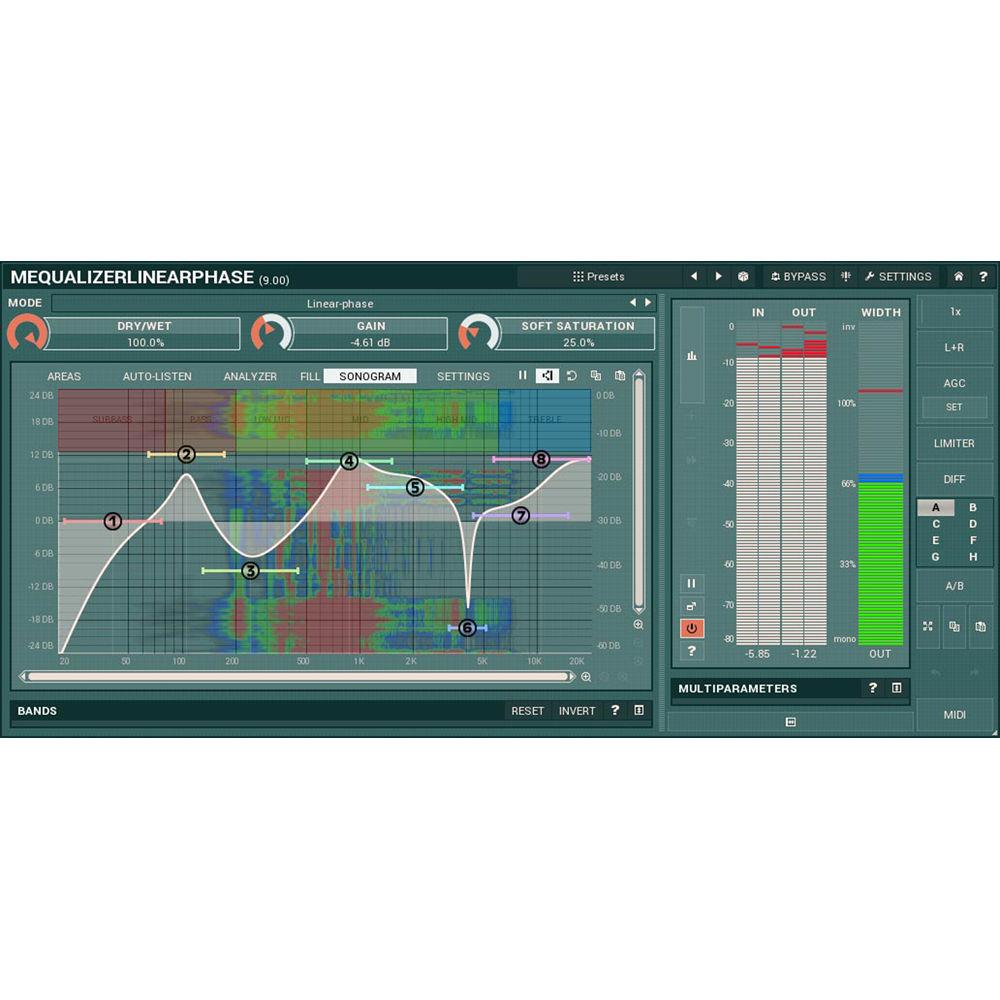MeldaProduction MEqualizerLinearPhase - Linear Phase EQ Plug-In