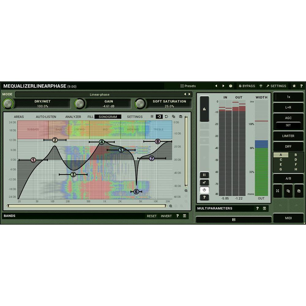 MeldaProduction MEqualizerLinearPhase - Linear Phase EQ Plug-In