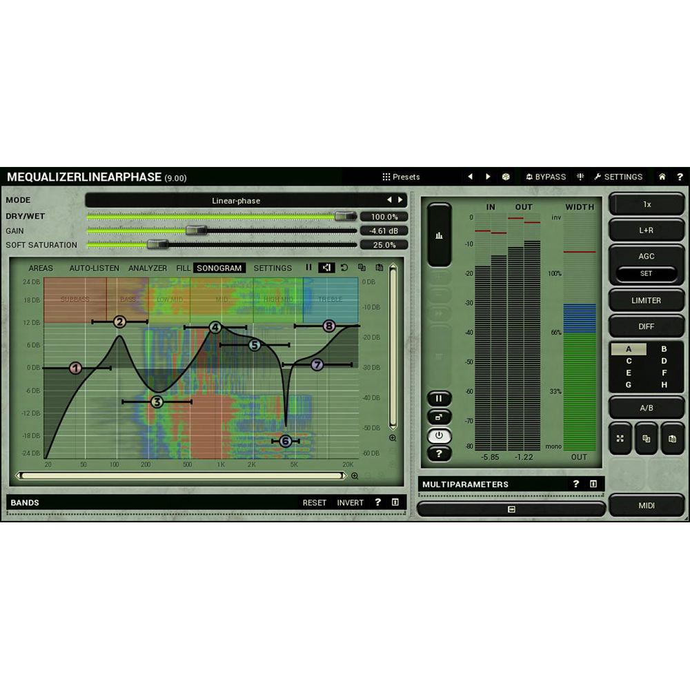 MeldaProduction MEqualizerLinearPhase - Linear Phase EQ Plug-In