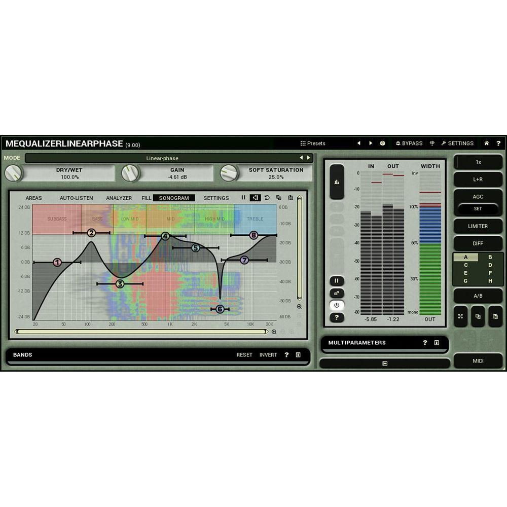 MeldaProduction MEqualizerLinearPhase - Linear Phase EQ Plug-In